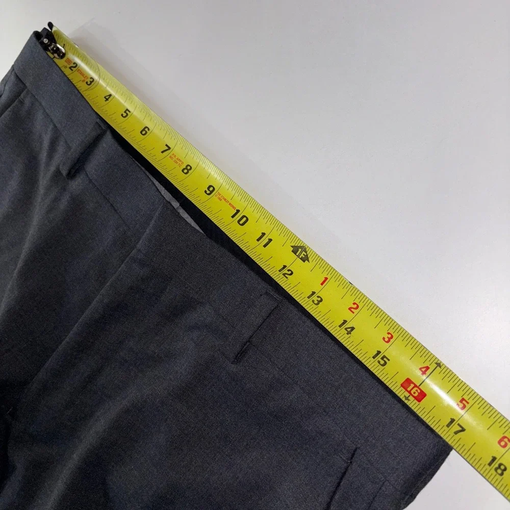 J.Crew Ludlow Slim Wool Dress Pants Men's 33x32 Gray American Woolen H7973 - Picture 2 of 7